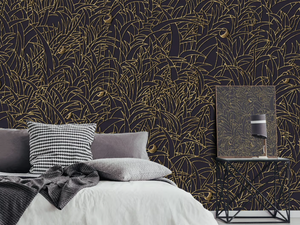 SEASON 1 KW1401 - Ecological Plaster backing wallpaper with floral pattern _ Affreschi & Affreschi